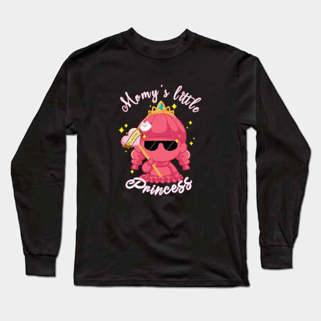 Little sassy pink princess Long Sleeve T-Shirt by Catmaleon Design